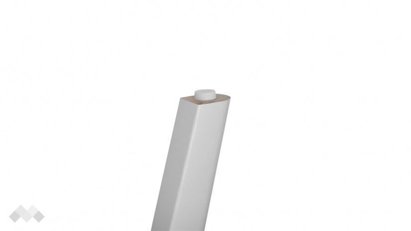 Трапезен стол Луна зелен с бяло - изглед 4