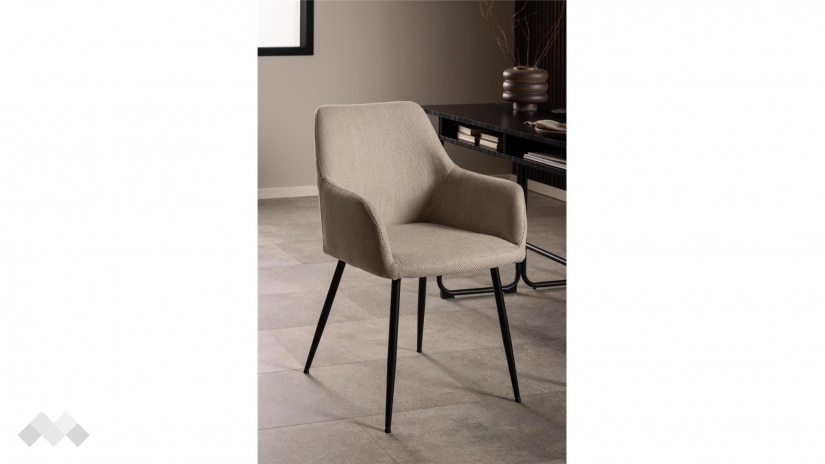 Трапезен стол Лувена бежов - изглед 4