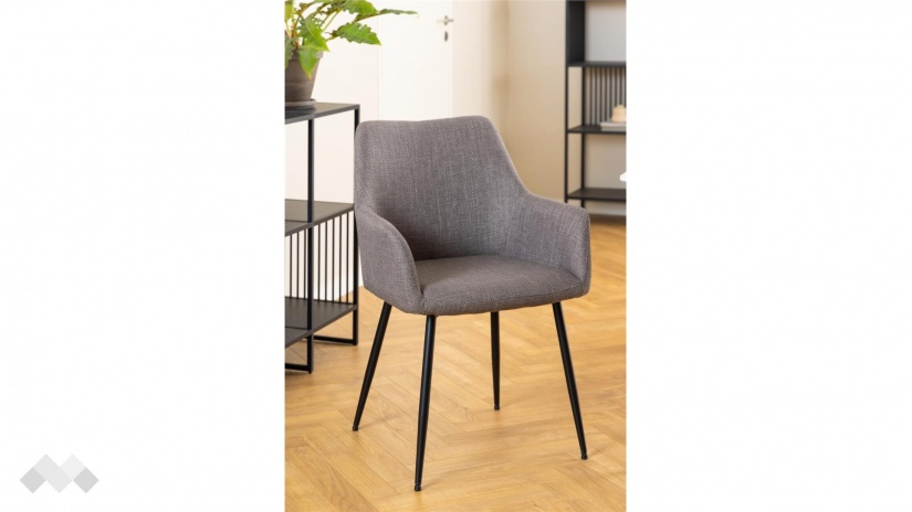 Трапезен стол Лувена пепелно сив - изглед 4