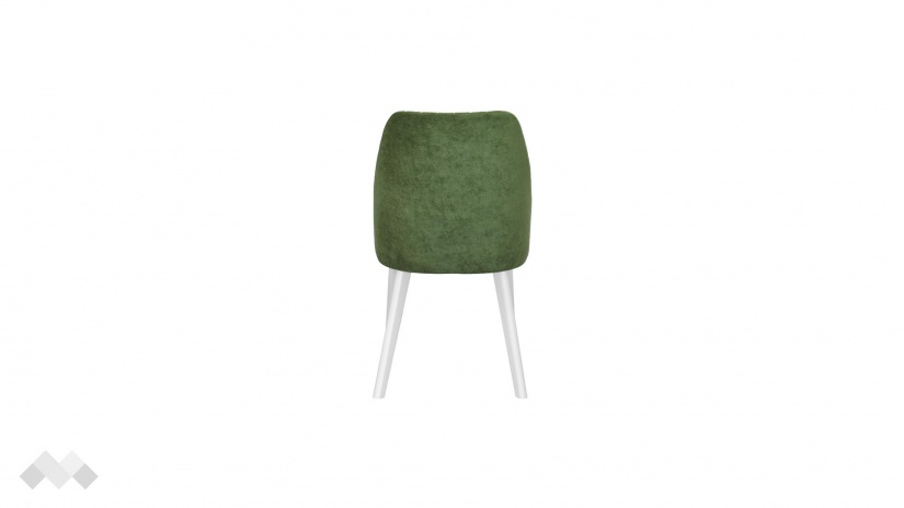 Трапезен стол Мелани зелен с бяло - изглед 3 - МебелМаг Трапезен стол Мелани зелен с бяло - изглед 3