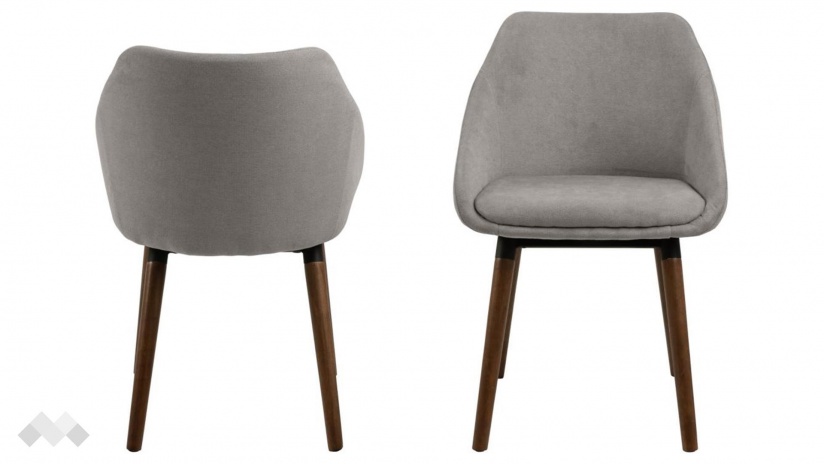 Трапезен стол Нилс сив - изглед 1