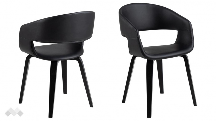 Трапезен стол Новелия черен - изглед 2