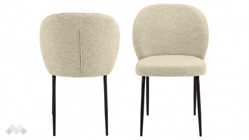 Трапезен стол Патриша бежов - изглед 1