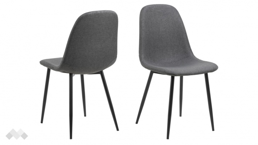 Трапезен стол Силия тъмно сив - изглед 2