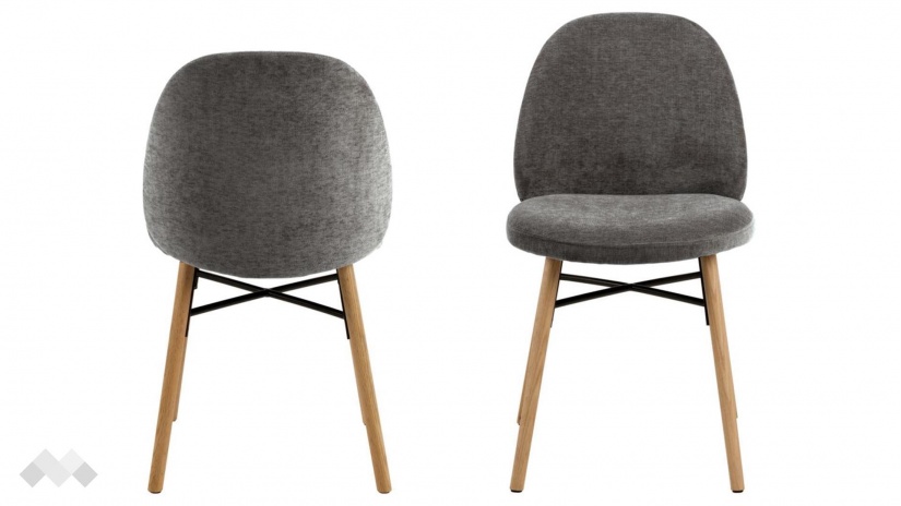 Трапезен стол София тъмно сив - изглед 1