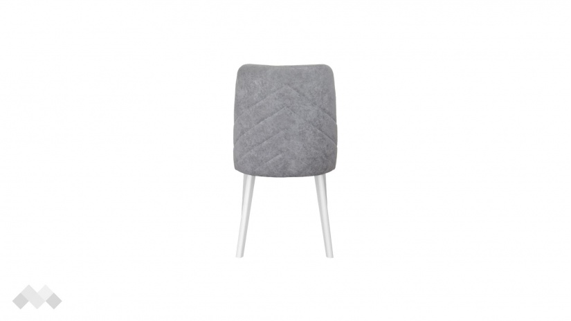 Трапезен стол Теа сив с бяло - изглед 3 - МебелМаг Трапезен стол Теа сив с бяло - изглед 3