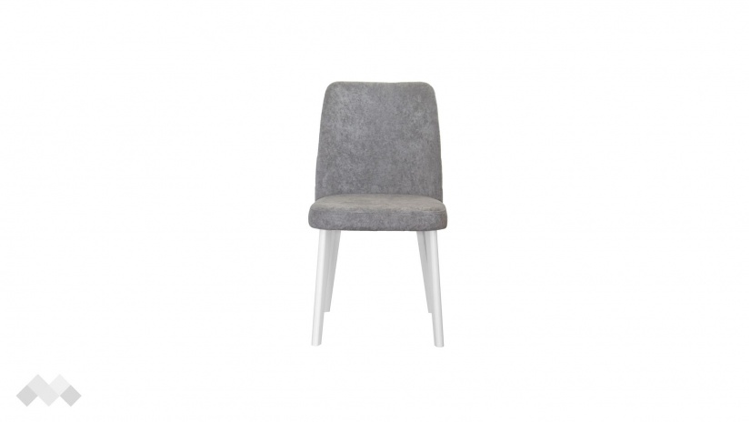 Трапезен стол Теа сив с бяло - изглед 1 - МебелМаг Трапезен стол Теа сив с бяло - изглед 1