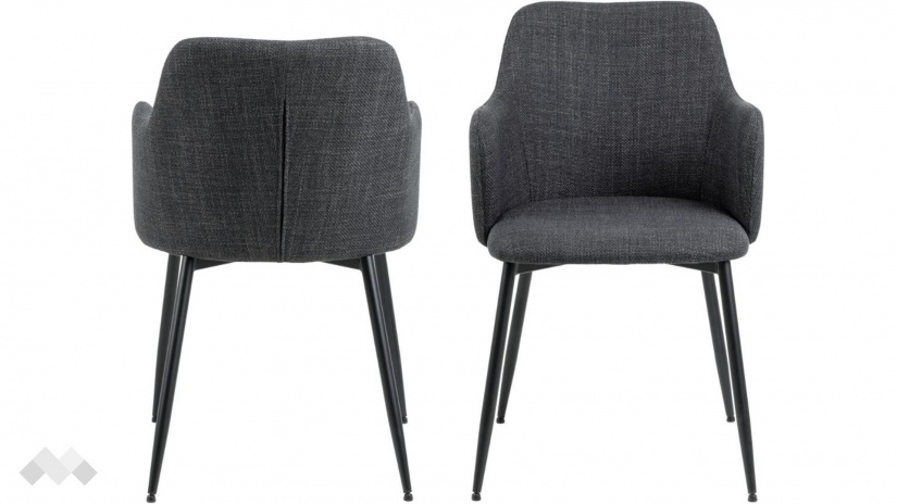 Трапезен стол Илза тъмно сив - изглед 1