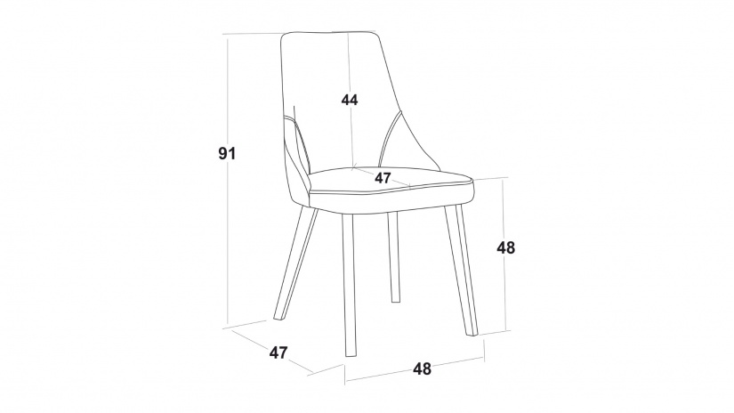 Трапезен стол Валенсия S кафяв - изглед 6 - МебелМаг Трапезен стол Валенсия S кафяв - изглед 6