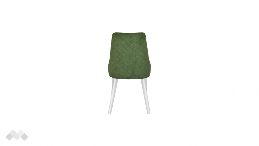 Трапезен стол Валенсия S зелен с бяло - изглед 3 - МебелМаг Трапезен стол Валенсия S зелен с бяло - изглед 3