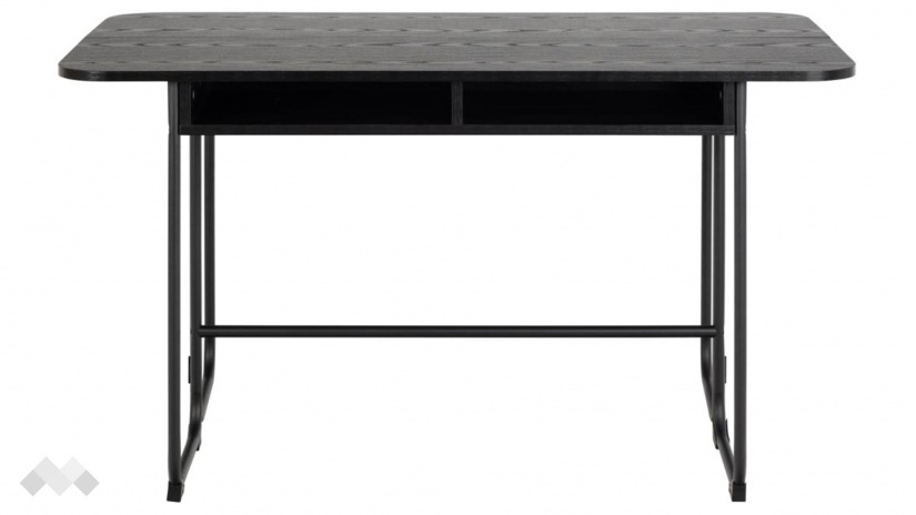 Трапезна маса Дарлингтън неразтегателни дъб черен мат - изглед 3 - МебелМаг Трапезна маса Дарлингтън неразтегателни дъб черен мат - изглед 3