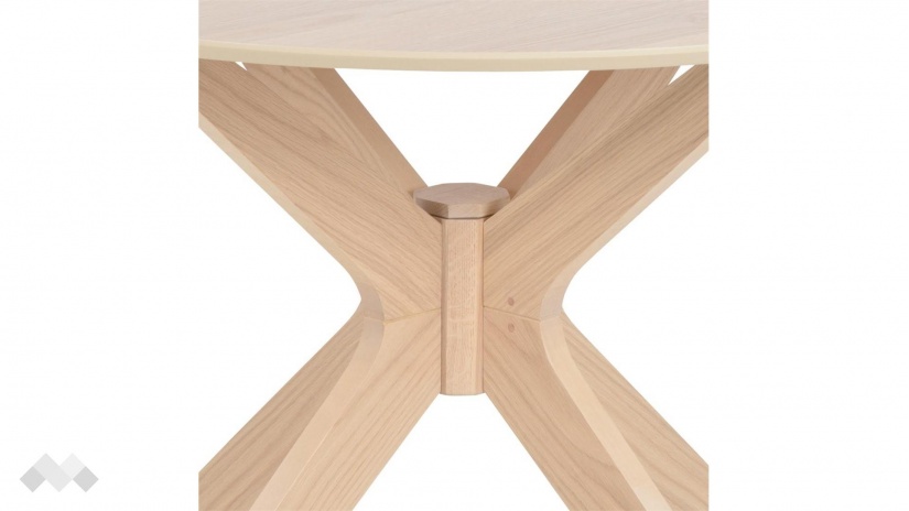 Трапезна маса Дънкан неразтегателни светъл дъб - изглед 3