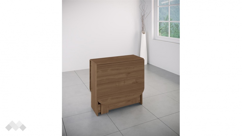 Трапезна маса Ейми неразтегателни орех адмирал - изглед 2 - МебелМаг Трапезна маса Ейми неразтегателни орех адмирал - изглед 2