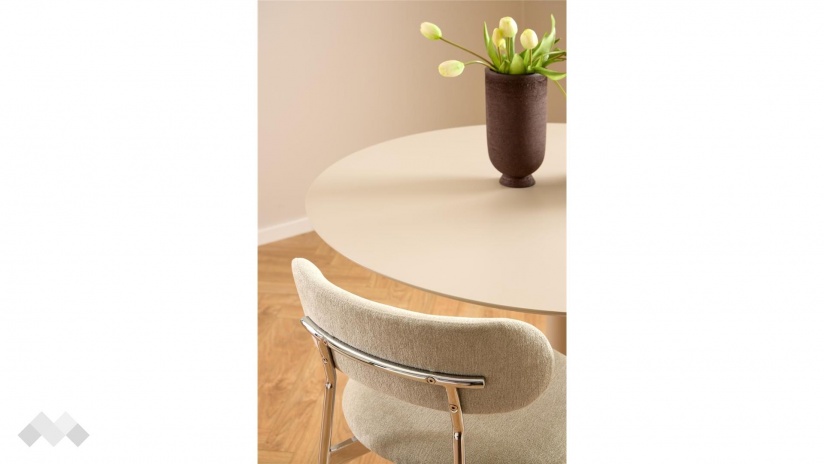 Трапезна маса Илита неразтегателни бежов мат - изглед 6 - МебелМаг Трапезна маса Илита неразтегателни бежов мат - изглед 6