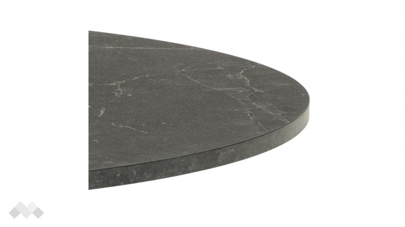 Трапезна маса Илита неразтегателни черен мрамор - изглед 4 - МебелМаг Трапезна маса Илита неразтегателни черен мрамор - изглед 4