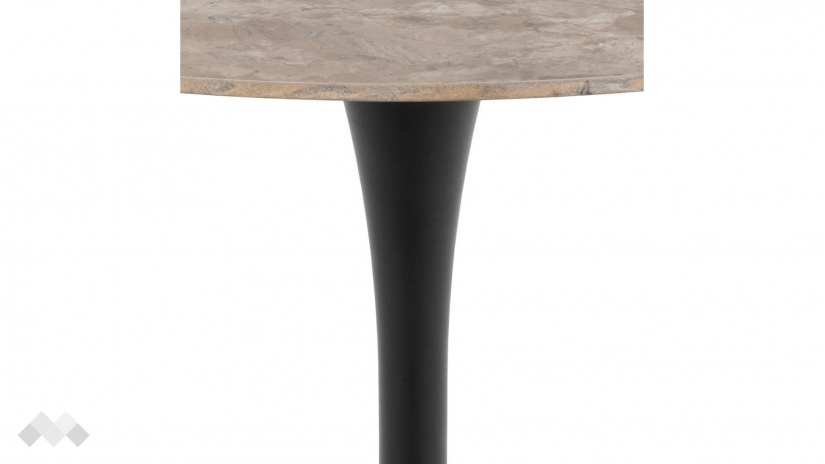 Трапезна маса Малта неразтегателни кафяв с черно - изглед 3 - МебелМаг Трапезна маса Малта неразтегателни кафяв с черно - изглед 3