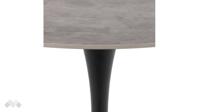 Трапезна маса Малта неразтегателни сив с черно - изглед 3 - МебелМаг Трапезна маса Малта неразтегателни сив с черно - изглед 3