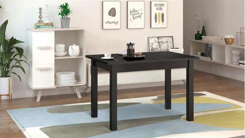 Трапезна маса Нати M разтегателни венге - изглед 1 - МебелМаг Трапезна маса Нати M разтегателни венге - изглед 1