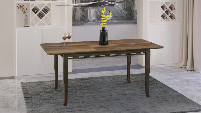 Трапезна маса Париж L разтегателни светъл орех - изглед 2 - МебелМаг Трапезна маса Париж L разтегателни светъл орех - изглед 2