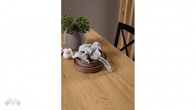 Трапезна маса Перу неразтегателни дъб натурал - изглед 5 - МебелМаг Трапезна маса Перу неразтегателни дъб натурал - изглед 5