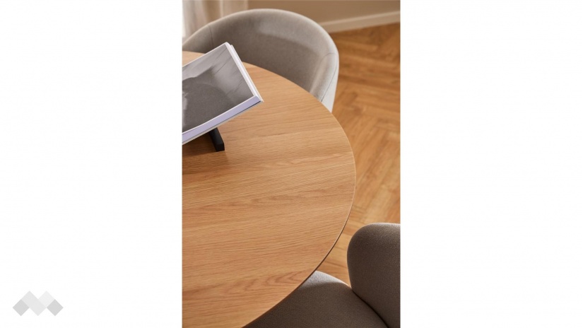 Трапезна маса Соли неразтегателни дъб натурал с черно - изглед 5 - МебелМаг Трапезна маса Соли неразтегателни дъб натурал с черно - изглед 5