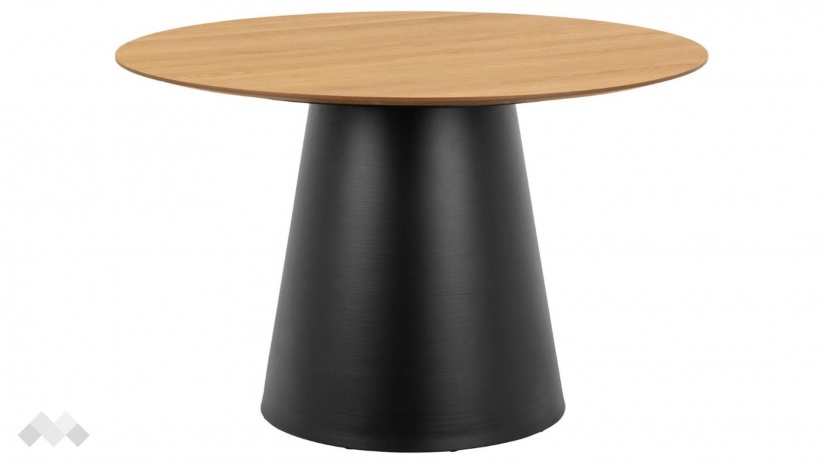 Трапезна маса Соли неразтегателни дъб натурал с черно - изглед 1 - МебелМаг Трапезна маса Соли неразтегателни дъб натурал с черно - изглед 1