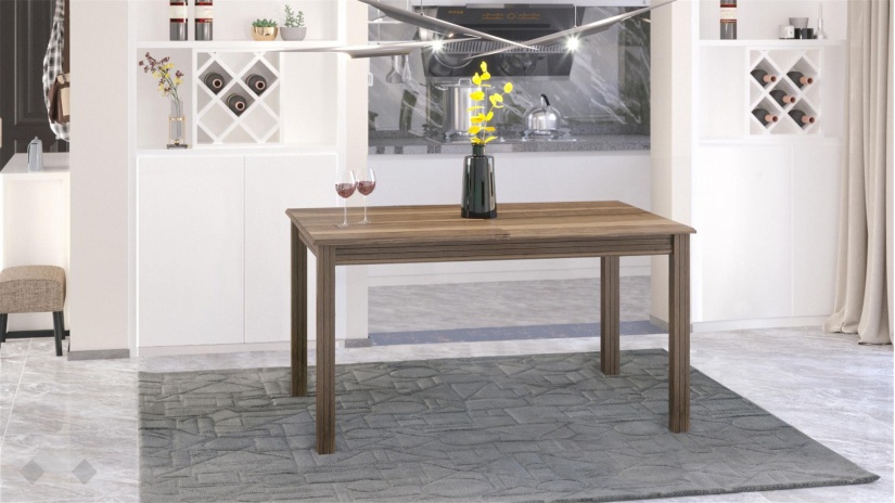 Трапезна маса Троя L разтегателни светъл орех - изглед 1 - МебелМаг Трапезна маса Троя L разтегателни светъл орех - изглед 1