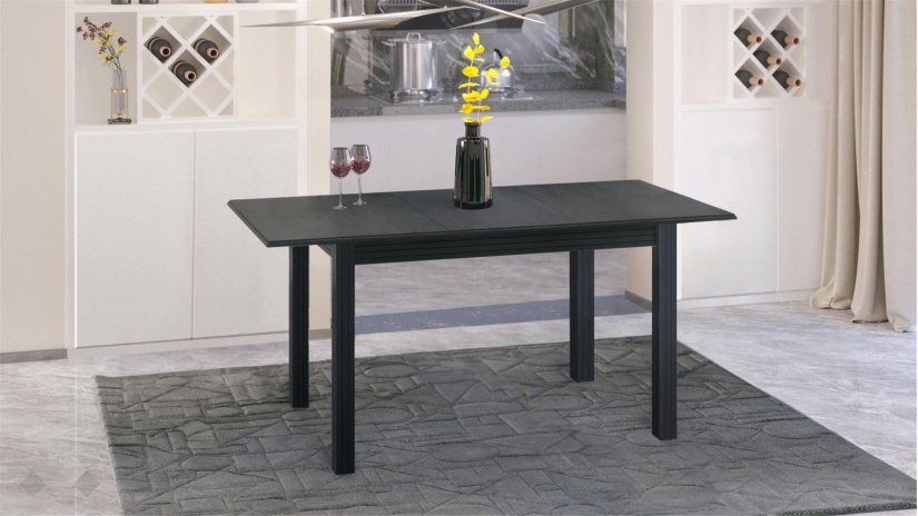 Трапезна маса Троя M разтегателни венге - изглед 2 - МебелМаг Трапезна маса Троя M разтегателни венге - изглед 2