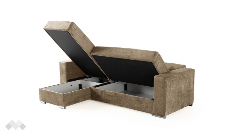 Ъглов диван Алтеа универсален ъгъл кафяв - изглед 8