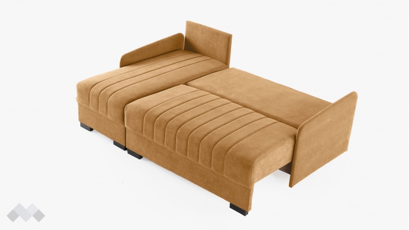 Ъглов диван Бета универсален ъгъл горчица - изглед 10 - МебелМаг Ъглов диван Бета универсален ъгъл горчица - изглед 10
