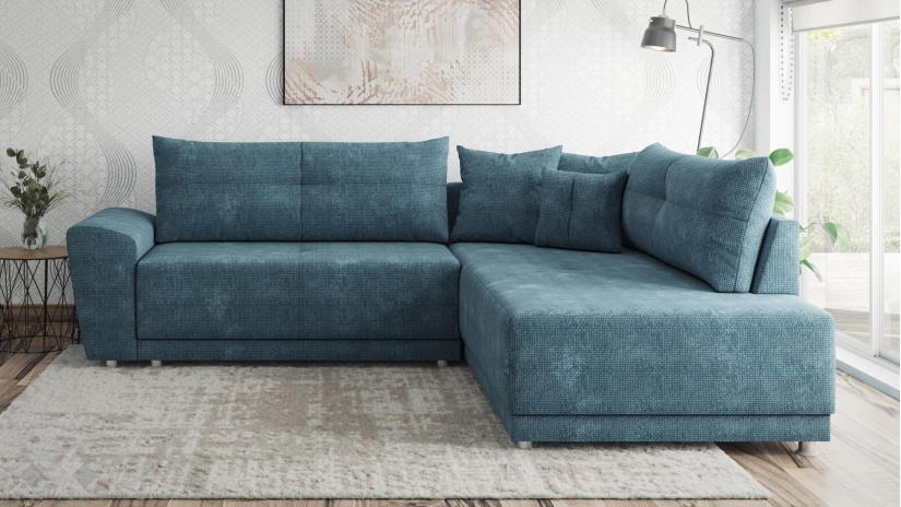 Ъглов диван Фабио с посока деним - изглед 2 - МебелМаг Ъглов диван Фабио с посока деним - изглед 2