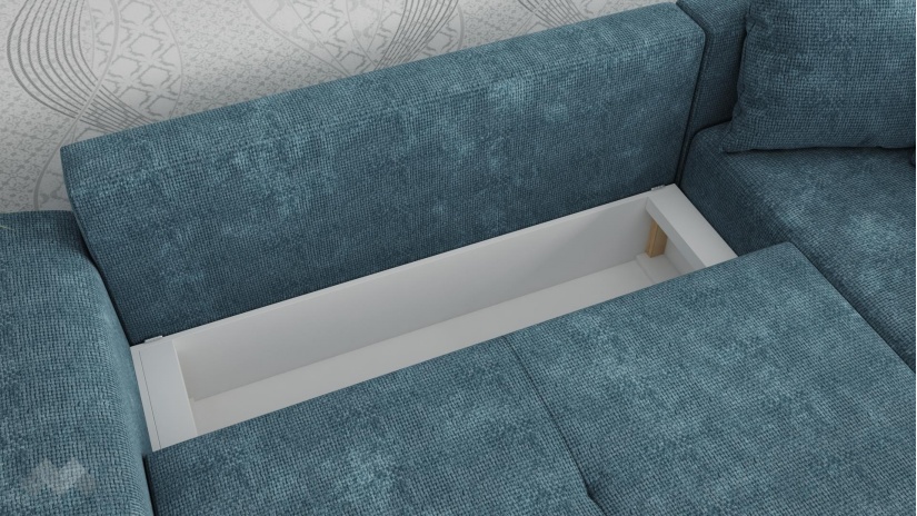 Ъглов диван Фабио с посока деним - изглед 3 - МебелМаг Ъглов диван Фабио с посока деним - изглед 3