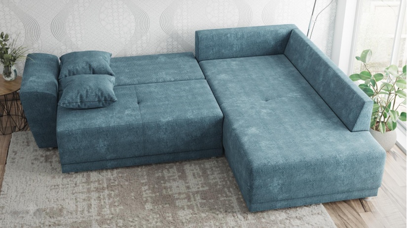 Ъглов диван Фабио с посока деним - изглед 4 - МебелМаг Ъглов диван Фабио с посока деним - изглед 4