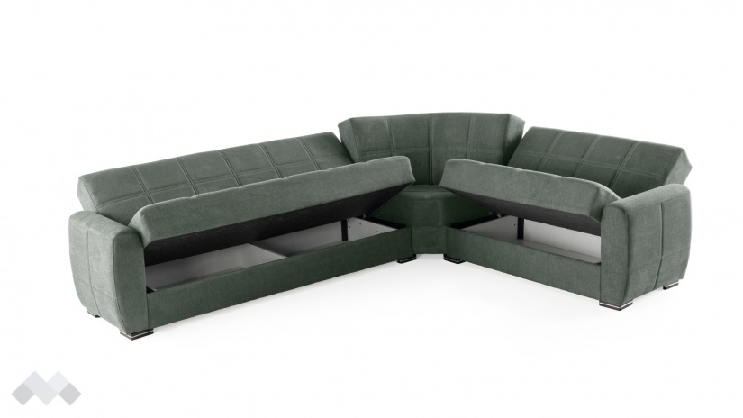 Ъглов диван Гранд универсален ъгъл зелен - изглед 7 - МебелМаг Ъглов диван Гранд универсален ъгъл зелен - изглед 7