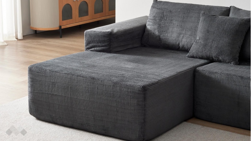 Ъглов диван Компакт с посока антрацит - изглед 6 - МебелМаг Ъглов диван Компакт с посока антрацит - изглед 6