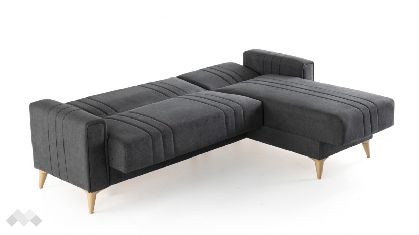 Ъглов диван Омега универсален ъгъл сив - изглед 9 - МебелМаг Ъглов диван Омега универсален ъгъл сив - изглед 9