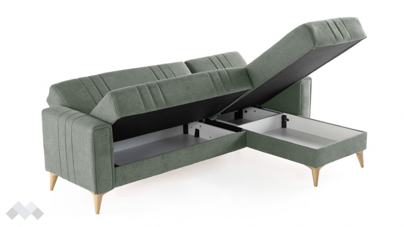 Ъглов диван Омега универсален ъгъл зелен - изглед 7 - МебелМаг Ъглов диван Омега универсален ъгъл зелен - изглед 7
