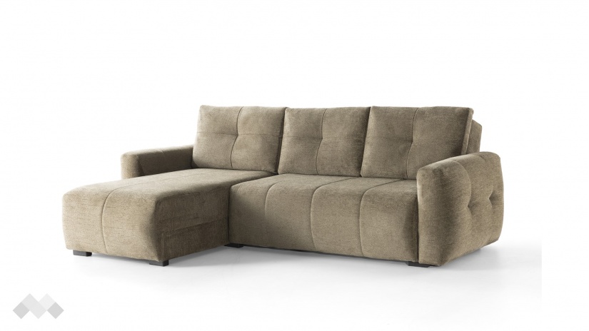 Ъглов диван Ролин Покет универсален ъгъл кафяв - изглед 6