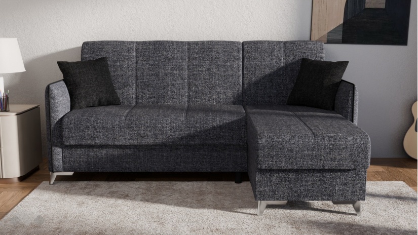 Ъглов диван Сафо универсален ъгъл сив - изглед 3