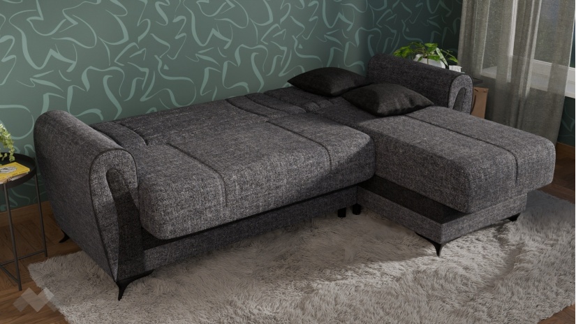 Ъглов диван Серен универсален ъгъл сив - изглед 7 - МебелМаг Ъглов диван Серен универсален ъгъл сив - изглед 7
