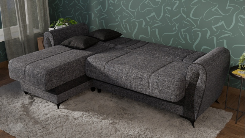 Ъглов диван Серен универсален ъгъл сив - изглед 8 - МебелМаг Ъглов диван Серен универсален ъгъл сив - изглед 8