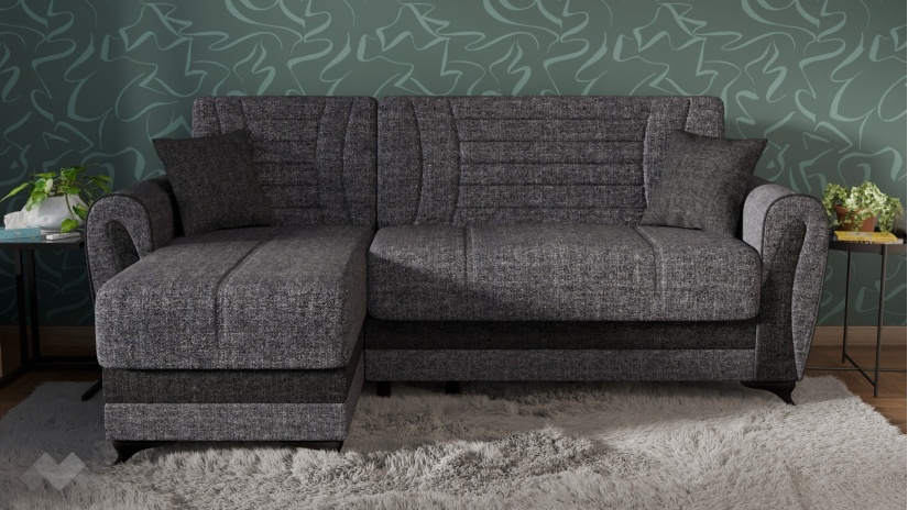 Ъглов диван Серен универсален ъгъл сив - изглед 4 - МебелМаг Ъглов диван Серен универсален ъгъл сив - изглед 4