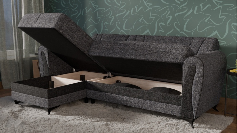 Ъглов диван Серен универсален ъгъл сив - изглед 6 - МебелМаг Ъглов диван Серен универсален ъгъл сив - изглед 6