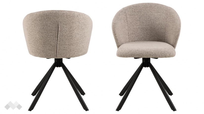 Трапезен стол Павиана бежов - изглед 1